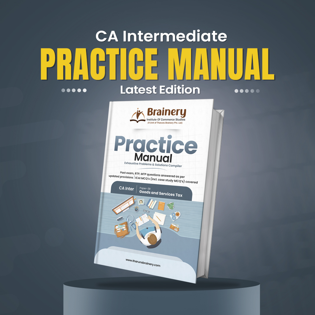 Practice Manual on GST - CA Inter