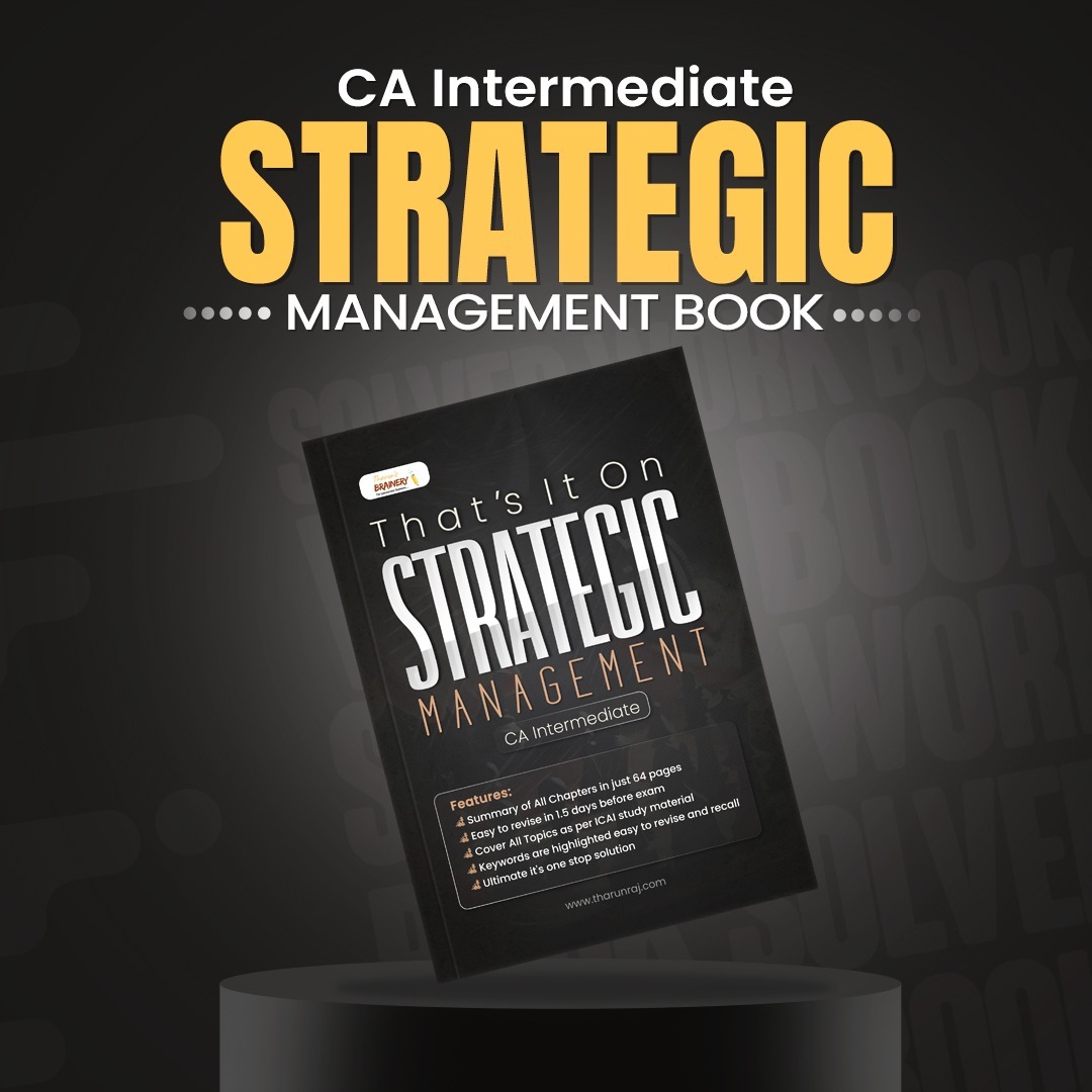 Thats It on Strategic Management - CA Inter