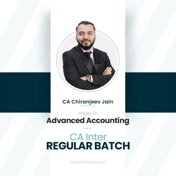 CA Inter - Advanced Accounting - Regular Batch