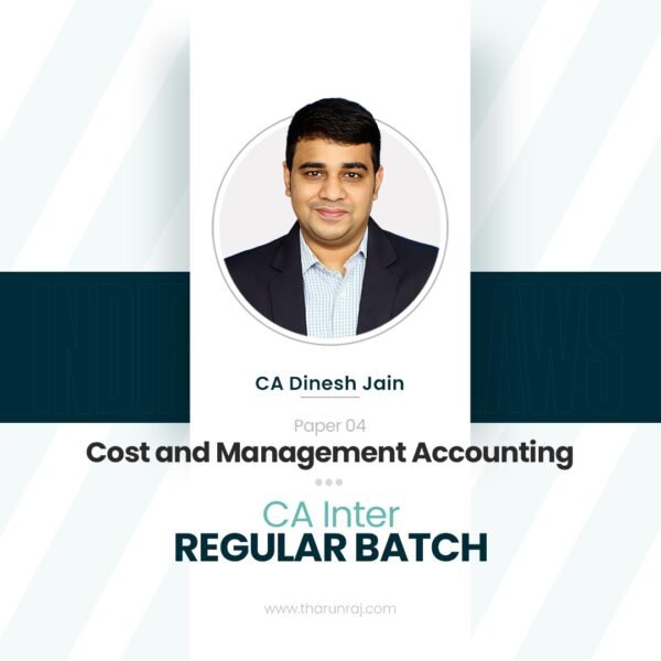 CA Inter - Cost and Management Accounting - Regular