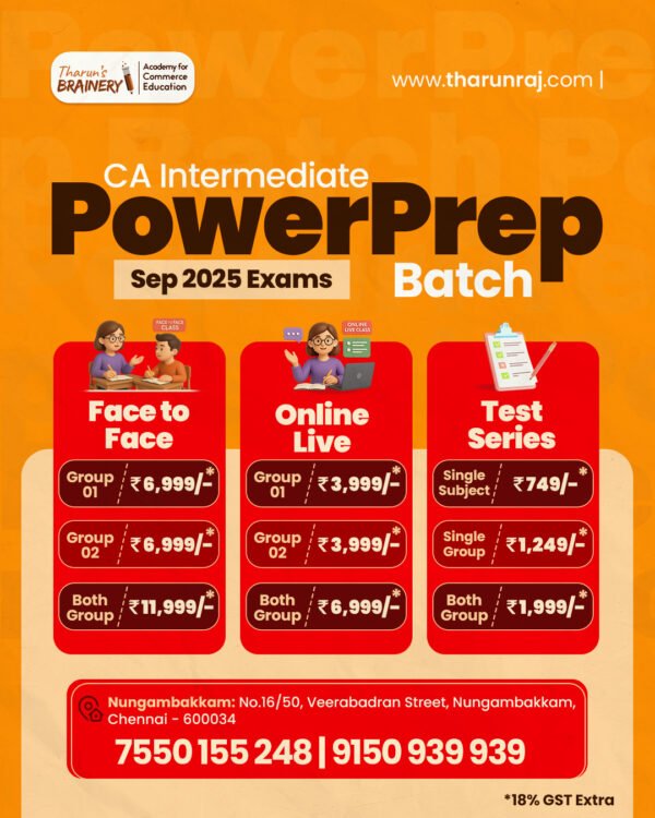 CA Inter Powerprep Batch - Sep 25 Exams