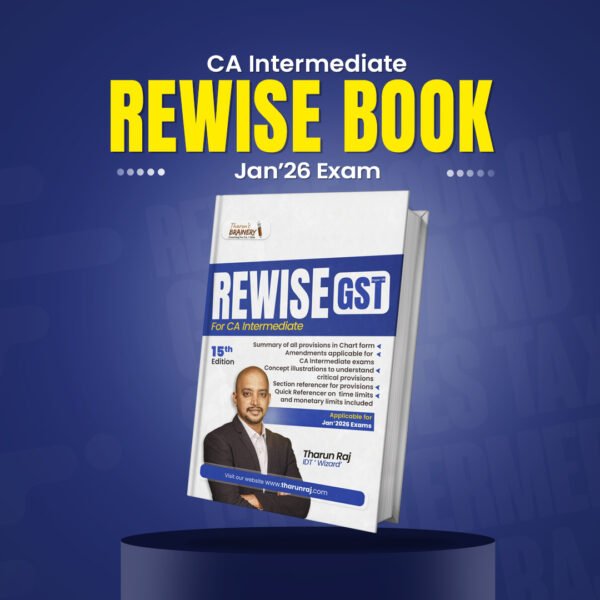 Re-Wise - CA Inter - Jan 26 Exams